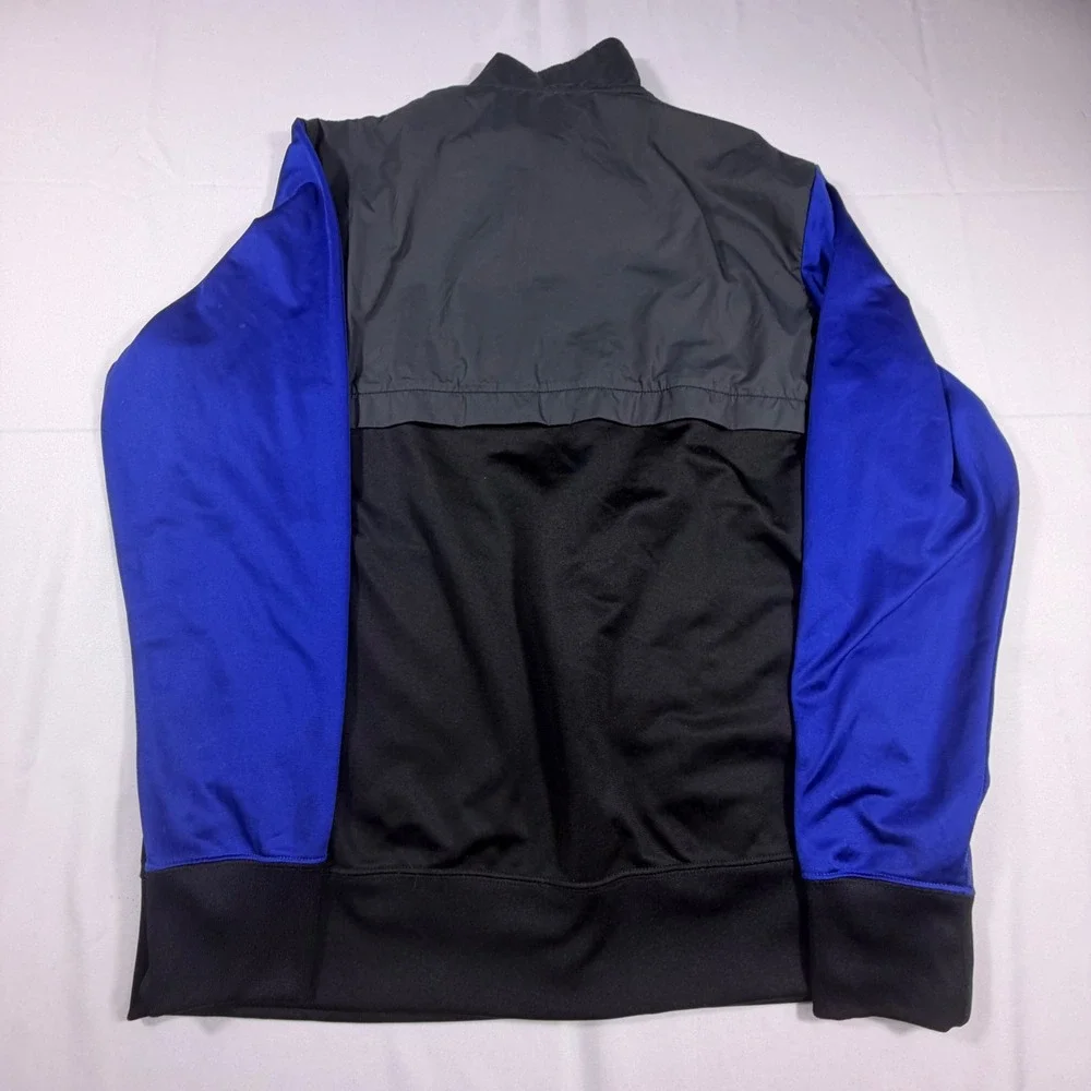 Nike BSBL Los Angeles Dodgers Full Zip Track Jacket Mens Large Grey Black Blue